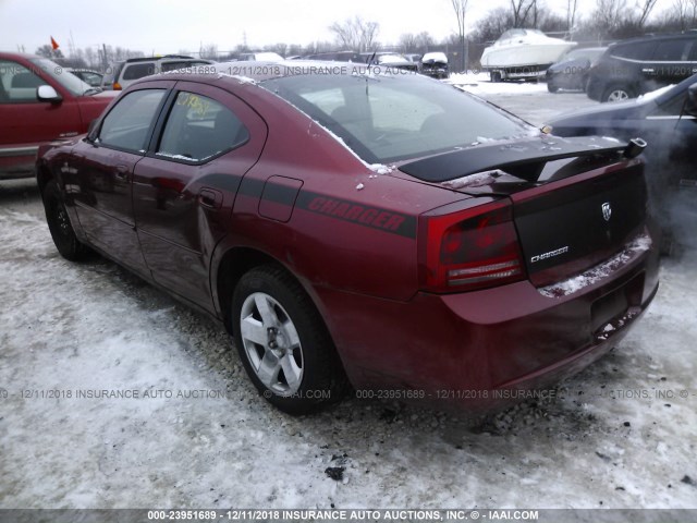 2B3KA43R06H266325 - 2006 DODGE CHARGER SE/SXT RED photo 3