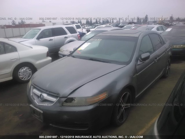 19UUA66275A004060 - 2005 ACURA TL GRAY photo 2