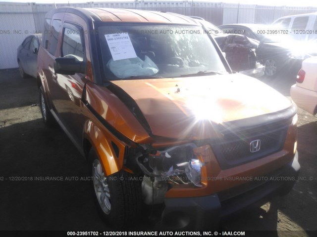 5J6YH28796L013341 - 2006 HONDA ELEMENT EX ORANGE photo 1