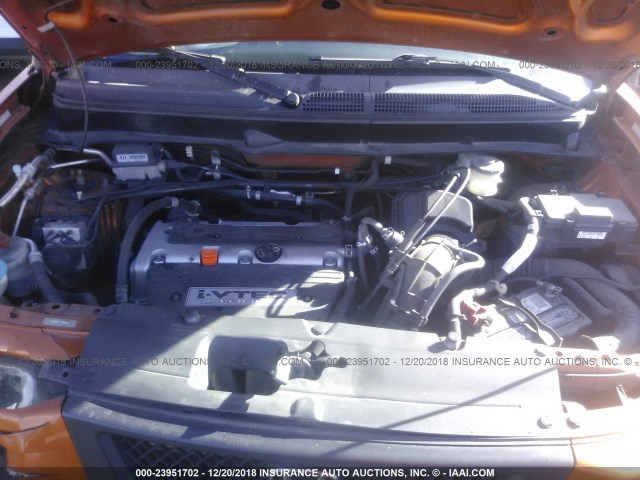 5J6YH28796L013341 - 2006 HONDA ELEMENT EX ORANGE photo 10