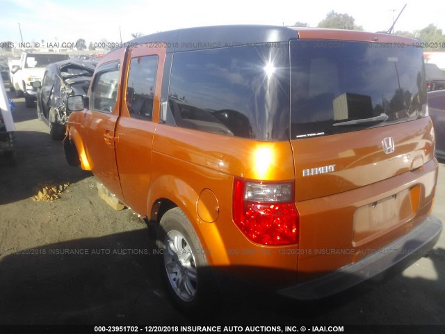 5J6YH28796L013341 - 2006 HONDA ELEMENT EX ORANGE photo 3