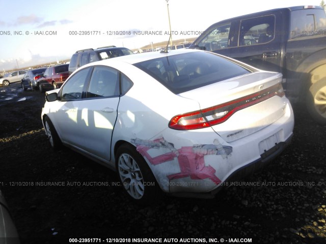 1C3CDFEB6ED867857 - 2014 DODGE DART GT WHITE photo 3