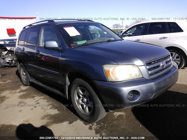 JTEDP21A540008614 - 2004 TOYOTA HIGHLANDER LIMITED BLUE photo 1