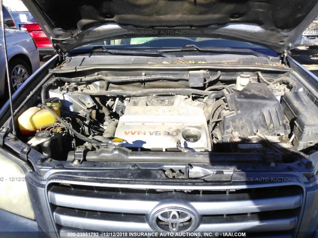 JTEDP21A540008614 - 2004 TOYOTA HIGHLANDER LIMITED BLUE photo 10