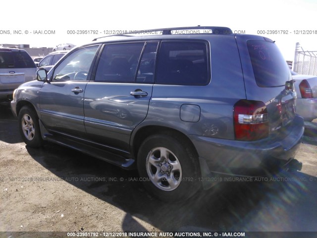 JTEDP21A540008614 - 2004 TOYOTA HIGHLANDER LIMITED BLUE photo 3