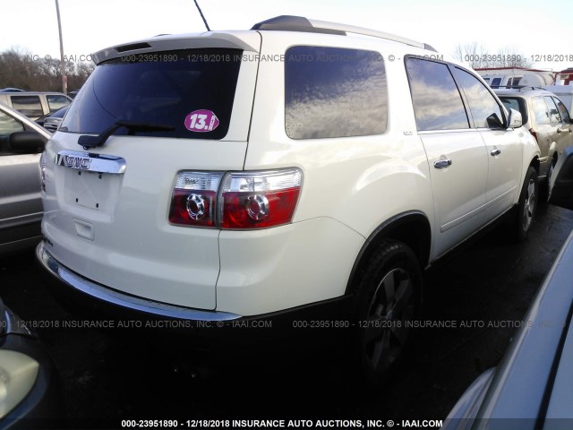 1GKKRRED1BJ245230 - 2011 GMC ACADIA SLT-1 WHITE photo 4