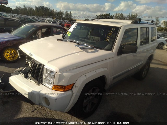 1J8HH58N26C357673 - 2006 JEEP COMMANDER LIMITED WHITE photo 2