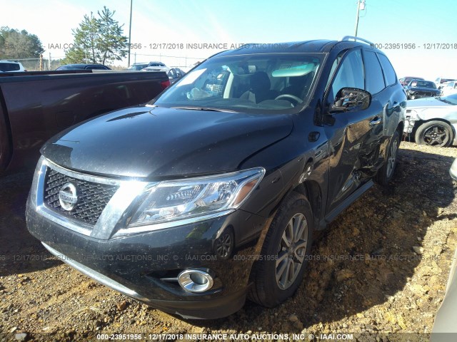 5N1AR2MN7GC607965 - 2016 NISSAN PATHFINDER S/SV/SL/PLATINUM BLACK photo 2