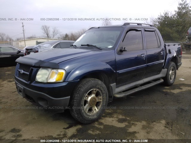 1FMZU77KX4UA29334 - 2004 FORD EXPLORER SPORT TR  BLUE photo 2