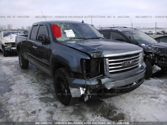 2GTEK19J381279316 - 2008 GMC SIERRA K1500 BLUE photo 1