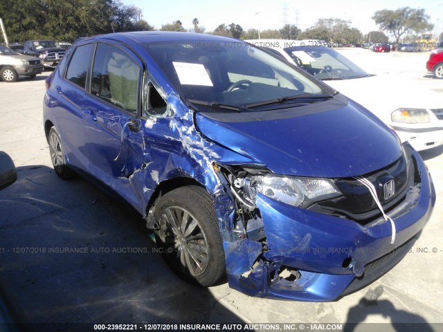 3HGGK5H82FM723730 - 2015 HONDA FIT EX/EXL BLUE photo 1