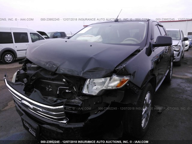 2FMDK49C87BB71955 - 2007 FORD EDGE SEL PLUS BLACK photo 2