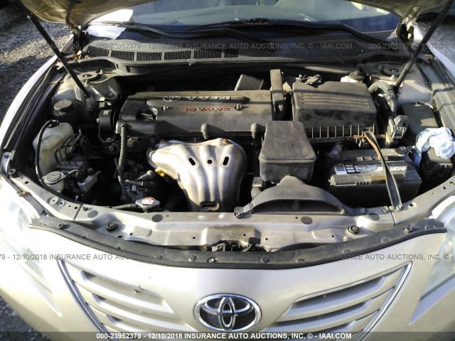 4T1BE46K59U265637 - 2009 TOYOTA CAMRY TAN photo 10