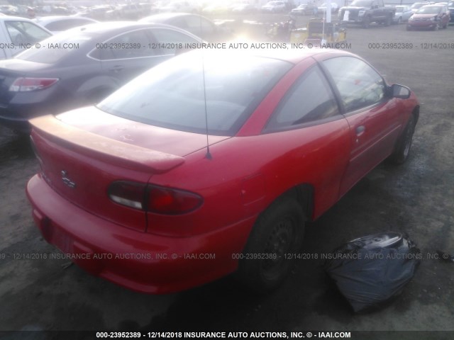 1G1JC1243X7281030 - 1999 CHEVROLET CAVALIER RS RED photo 4