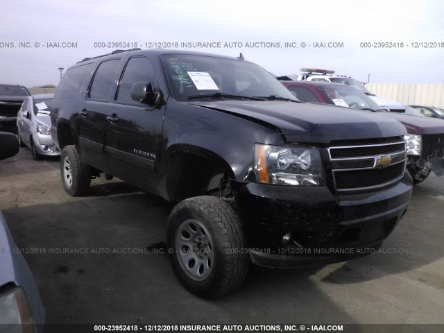 1GNSKJE79DR361511 - 2013 CHEVROLET SUBURBAN K1500 LT BLACK photo 1