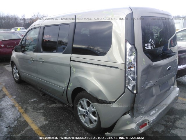 NM0GE9F77G1279506 - 2016 FORD TRANSIT CONNECT XLT GOLD photo 3