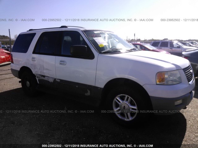 1FMPU15L03LC04324 - 2003 FORD EXPEDITION XLT WHITE photo 1