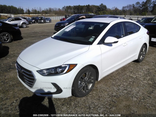 5NPD84LF9JH337580 - 2018 HYUNDAI ELANTRA SEL/VALUE/LIMITED WHITE photo 2