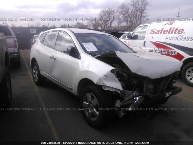 JN8AS5MV5DW102189 - 2013 NISSAN ROGUE S/SV WHITE photo 1