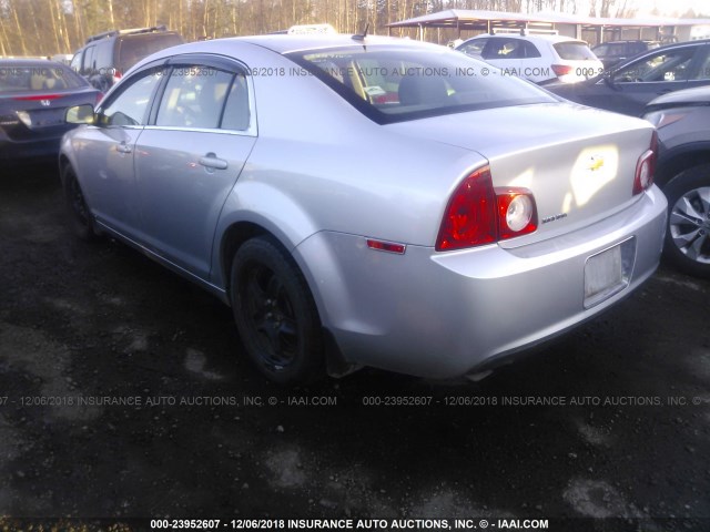 1G1ZB5EB2A4119180 - 2010 CHEVROLET MALIBU LS SILVER photo 3