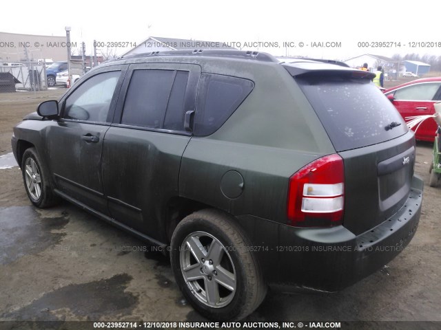 1J4FT47B49D133988 - 2009 JEEP COMPASS SPORT GREEN photo 3