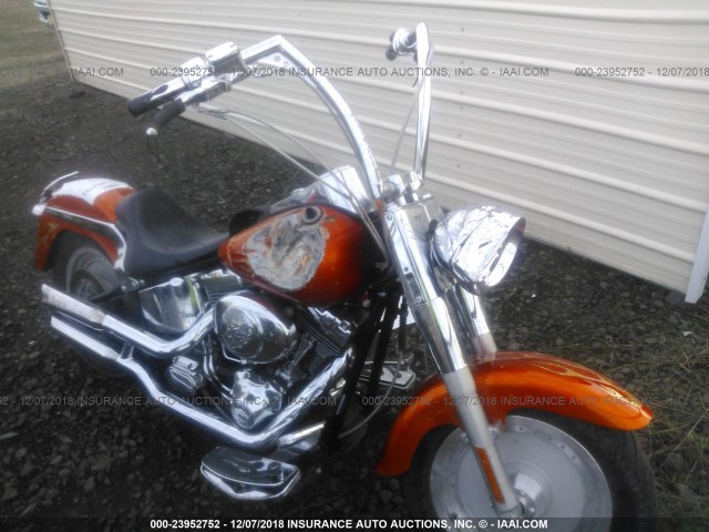 1HD1BXB355Y043836 - 2005 HARLEY-DAVIDSON FLSTFI ORANGE photo 1