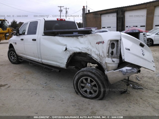 3D73Y3CL2BG635304 - 2011 DODGE RAM 3500 WHITE photo 3