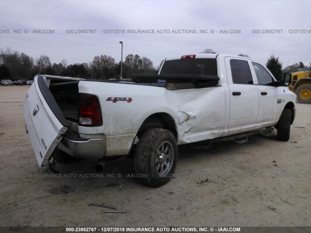 3D73Y3CL2BG635304 - 2011 DODGE RAM 3500 WHITE photo 4