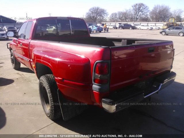 1B7MC3362YJ137019 - 2000 DODGE RAM 3500 RED photo 3