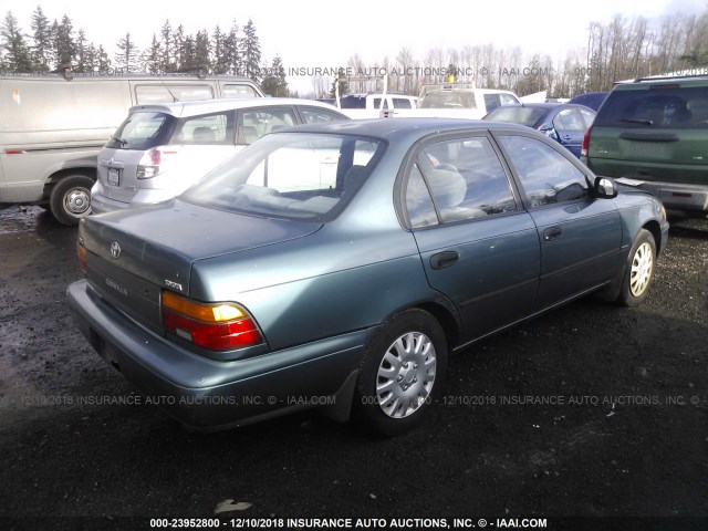 2T1AE09B2SC111085 - 1995 TOYOTA COROLLA LE/DX TURQUOISE photo 4