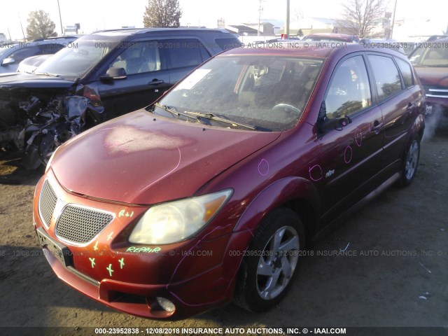 5Y2SL65867Z401270 - 2007 PONTIAC VIBE MAROON photo 2