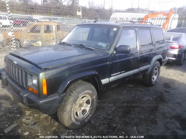 1J4FJ68S3WL156261 - 1998 JEEP CHEROKEE SPORT/CLASSIC BLACK photo 2