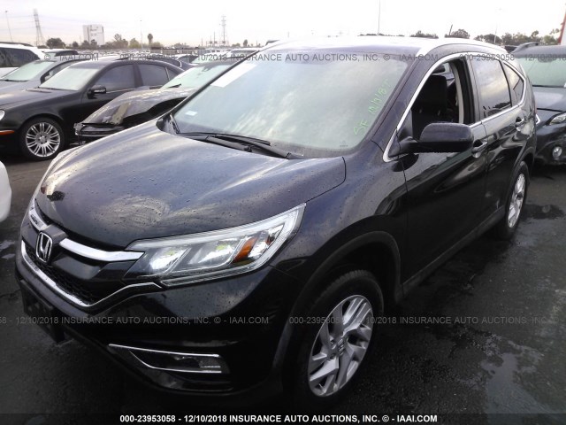 2HKRM3H72FH540783 - 2015 HONDA CR-V EXL BLACK photo 2