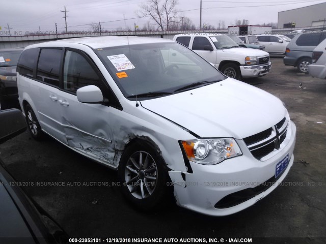 2C4RDGBG6FR737331 - 2015 DODGE GRAND CARAVAN SE WHITE photo 1