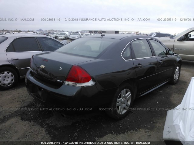 2G1WB5E35E1167432 - 2014 CHEVROLET IMPALA LIMITED LT GRAY photo 4