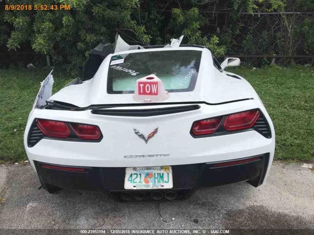 1G1YF2D79J5104553 - 2018 CHEVROLET CORVETTE STINGRAY/3LT WHITE photo 14