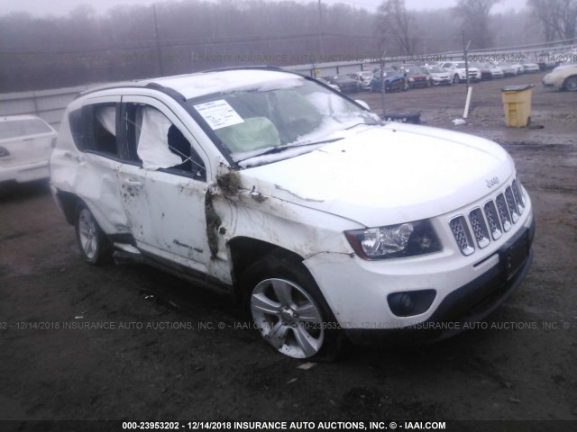 1C4NJCEB4ED508504 - 2014 JEEP COMPASS LATITUDE WHITE photo 1