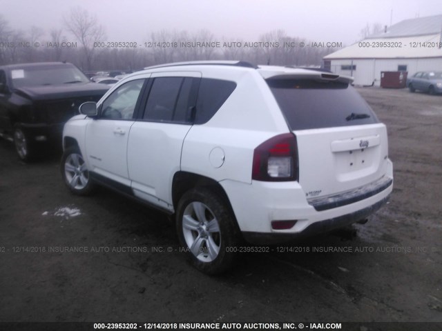 1C4NJCEB4ED508504 - 2014 JEEP COMPASS LATITUDE WHITE photo 3