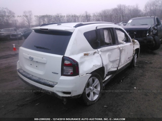 1C4NJCEB4ED508504 - 2014 JEEP COMPASS LATITUDE WHITE photo 4