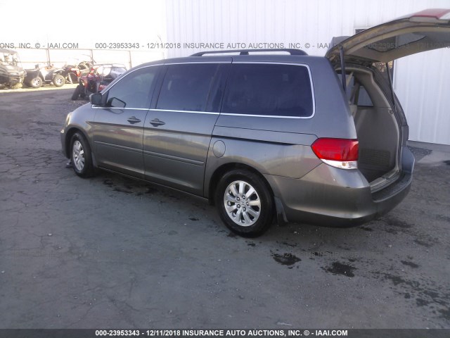 5FNRL38788B054001 - 2008 HONDA ODYSSEY EXL GRAY photo 3