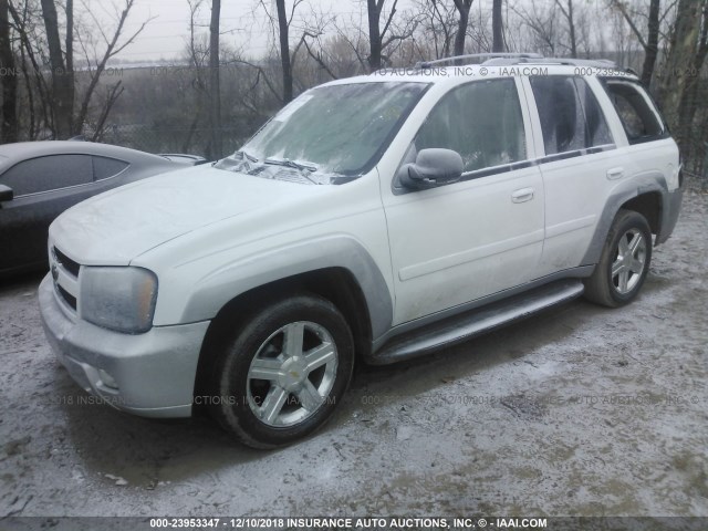 1GNDT13S272164660 - 2007 CHEVROLET TRAILBLAZER LS/LT WHITE photo 2