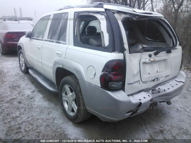 1GNDT13S272164660 - 2007 CHEVROLET TRAILBLAZER LS/LT WHITE photo 3