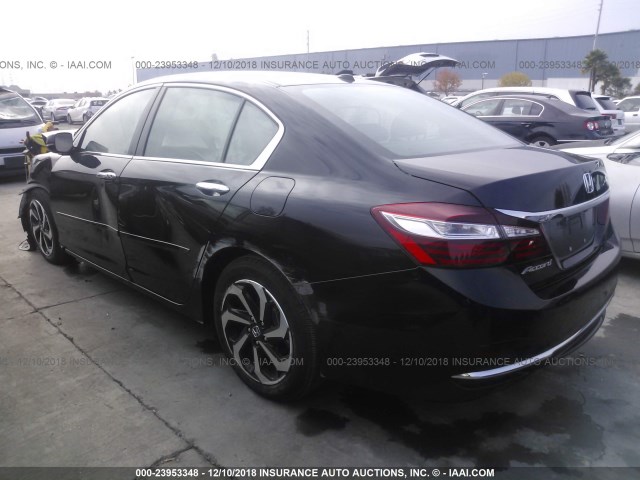 1HGCR2F89GA160458 - 2016 HONDA ACCORD BLACK photo 3