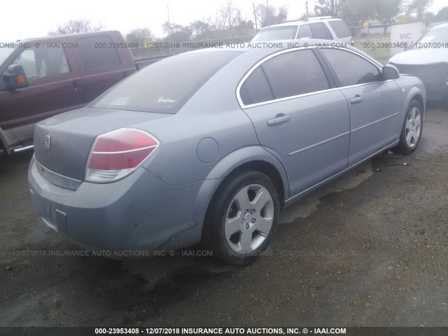 1G8ZS57B28F220782 - 2008 SATURN AURA XE Light Blue photo 4