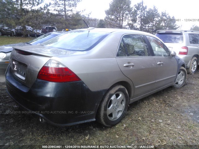 JHMCN36526C002230 - 2006 HONDA ACCORD HYBRID Champagne photo 4