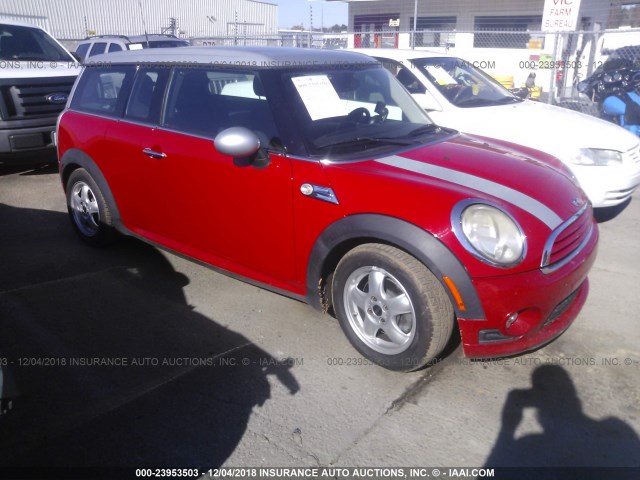 WMWZF3C59BTX81789 - 2011 MINI COOPER CLUBMAN RED photo 1