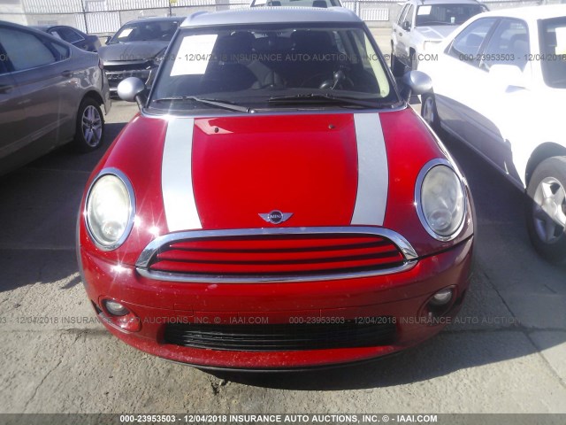 WMWZF3C59BTX81789 - 2011 MINI COOPER CLUBMAN RED photo 6