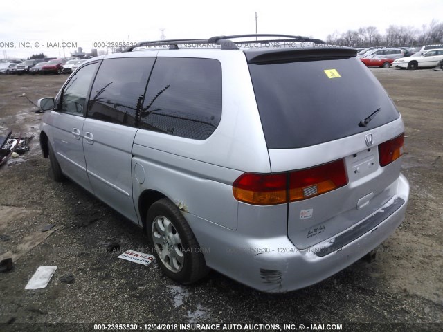 5FNRL18074B055321 - 2004 HONDA ODYSSEY EXL SILVER photo 3