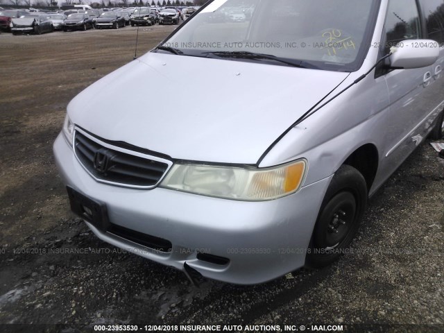 5FNRL18074B055321 - 2004 HONDA ODYSSEY EXL SILVER photo 6