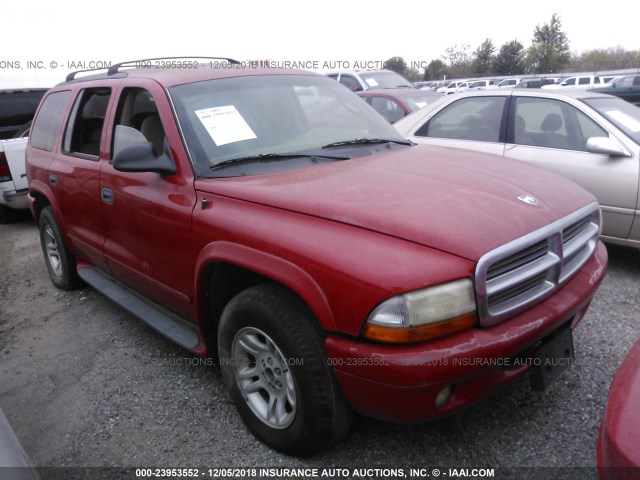 1D4HR58Z83F600066 - 2003 DODGE DURANGO SLT PLUS RED photo 1